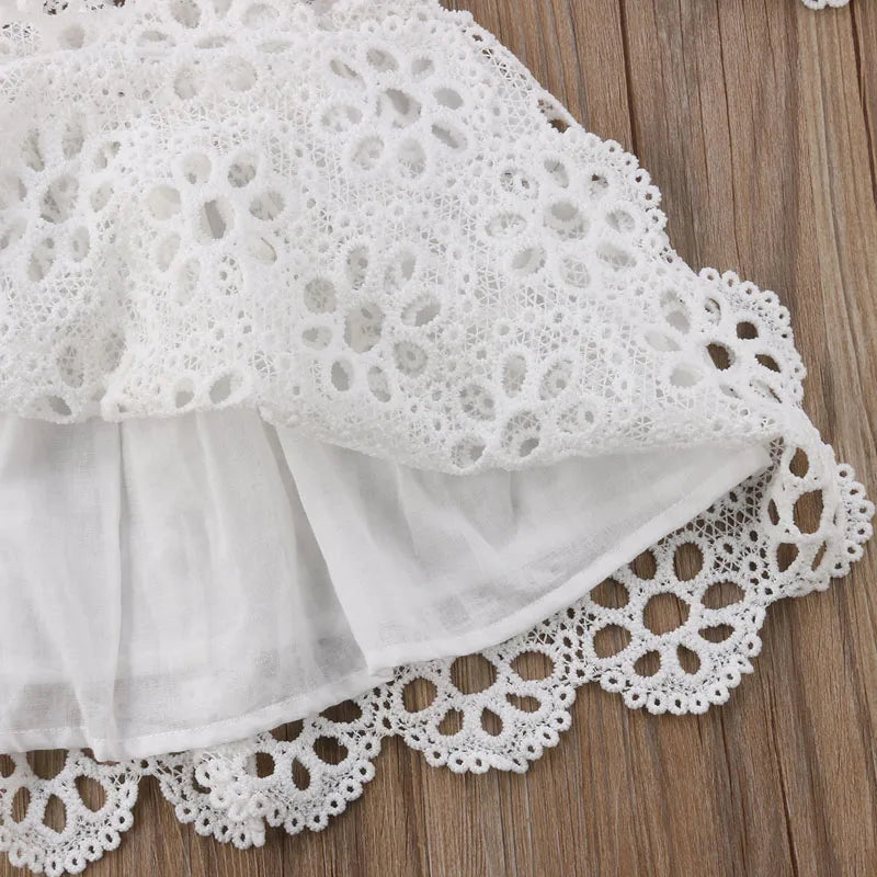 Women & Girls Lace Floral Wedding Party Dress