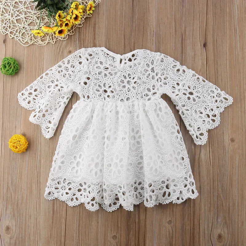 Women & Girls Lace Floral Wedding Party Dress