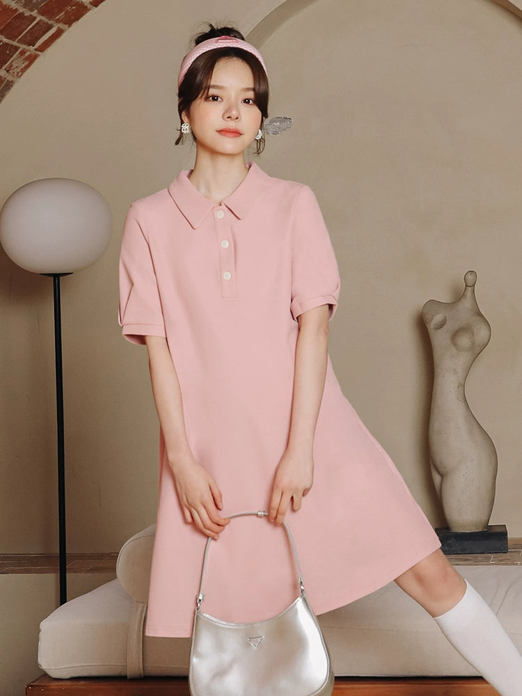 Polo Shirt Summer Maternity Dress