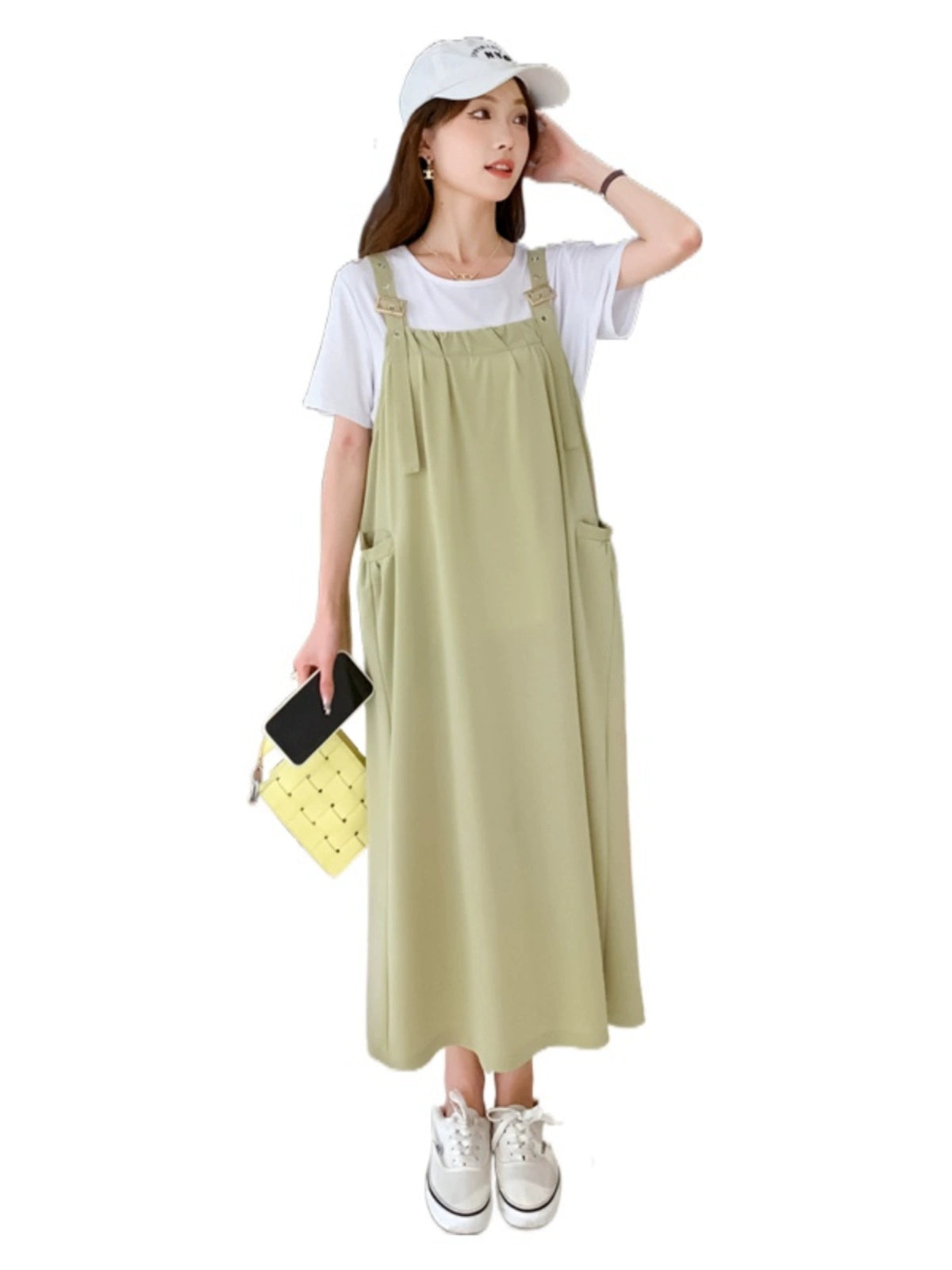Suspender Fashion Set: 2Pc Maternity In Plus Sizes Summer 2024 New Arrival