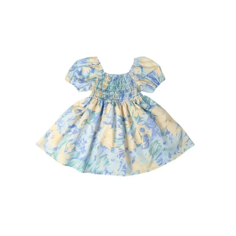 Chiffon Floral Dress Mother & Daughter Matching Outfits