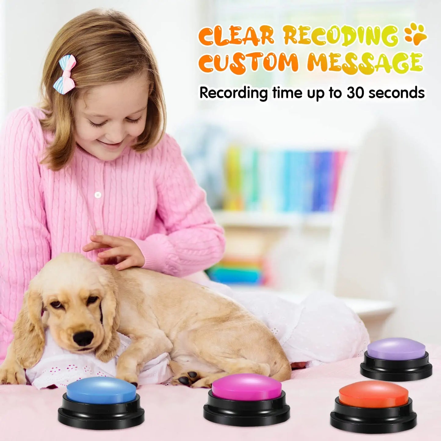 Pet Recordable Button Toy