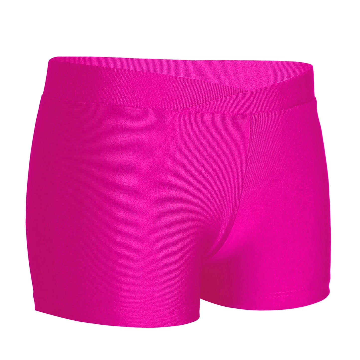 Girls Ballet Dance Shorts Bottoms Summer Stretchy V-front Waistband