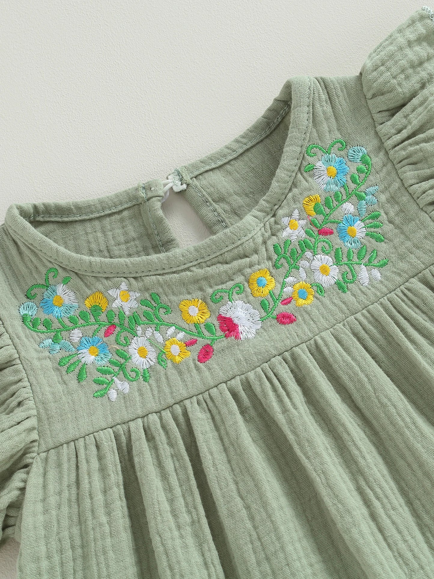 Toddler Girls Sleeveless Ruffle Sundress
