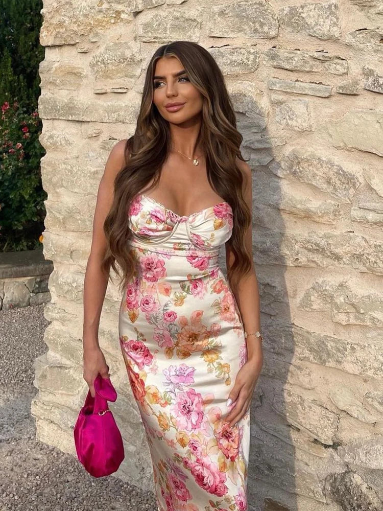 Summer Floral Strap Dress
