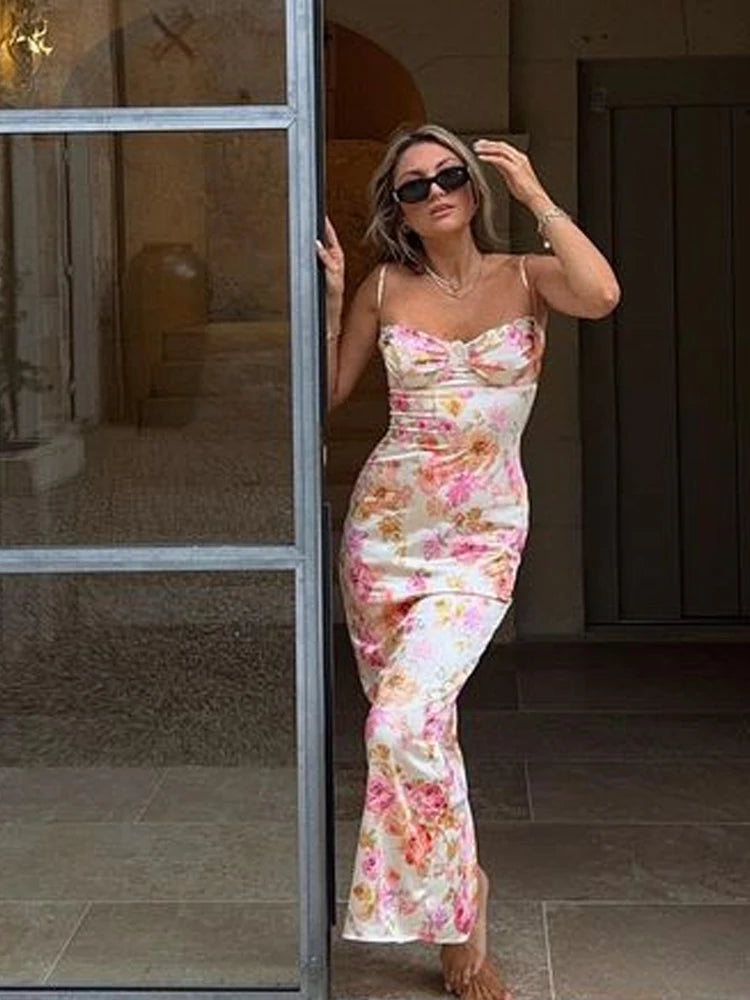Summer Floral Strap Dress