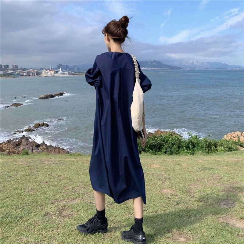 Long Nursing Wear Maternity Dress: 2024 Summer New Arrival