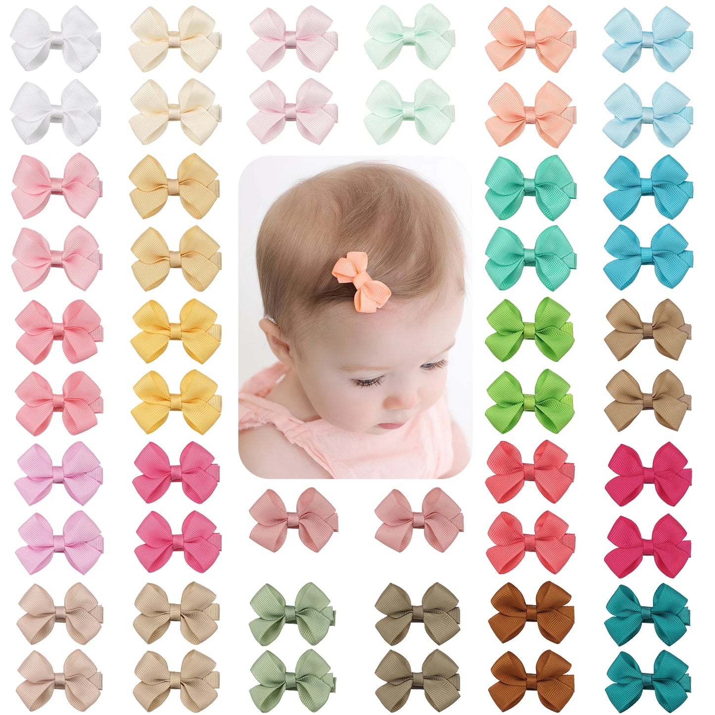 Tiny Baby Barrettes Clips