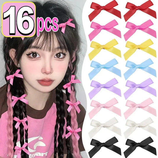 Sweet Ballet Ribbon Bow Hairpins 8/16PCS