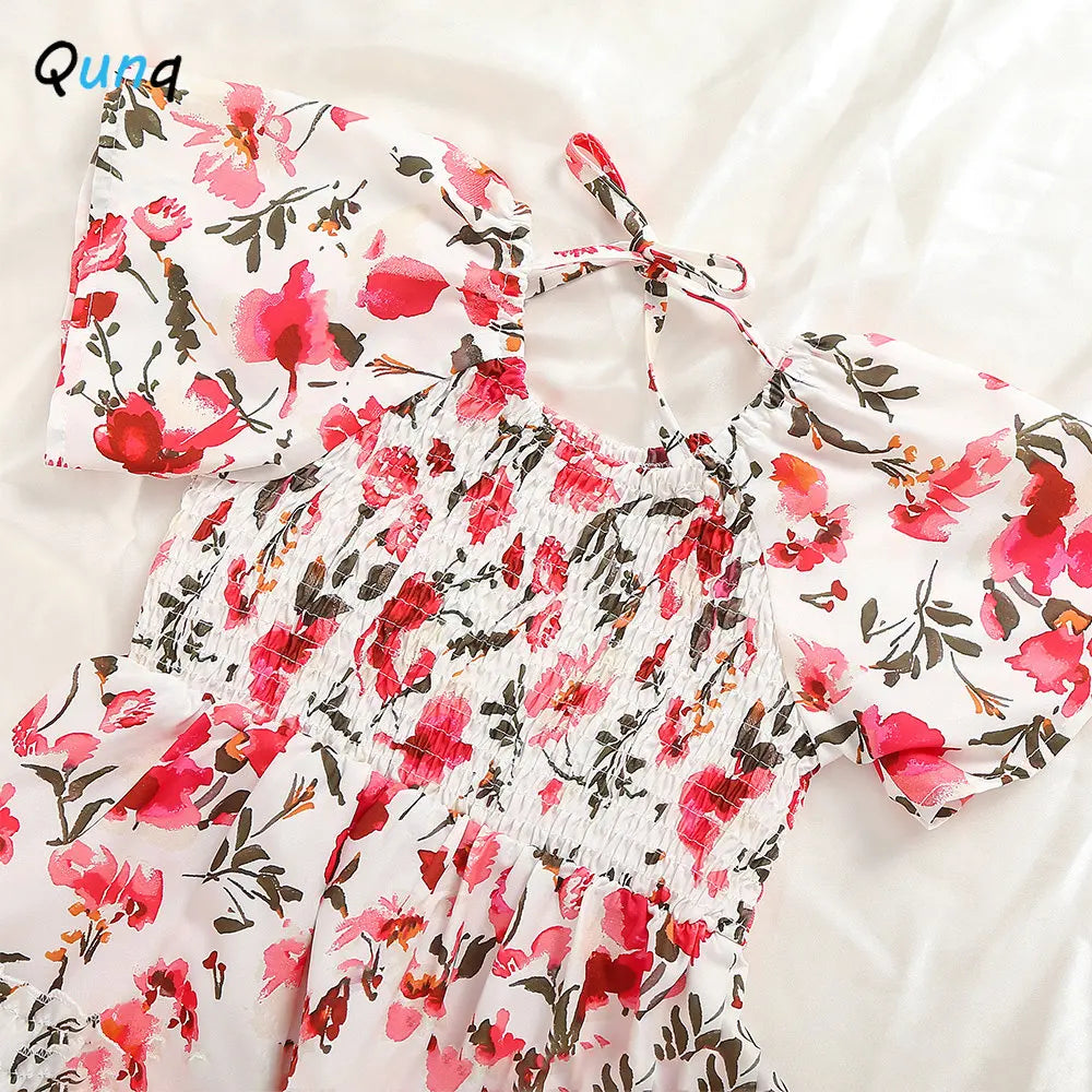 Fashion Print Summer Mother & Daughter Outfit