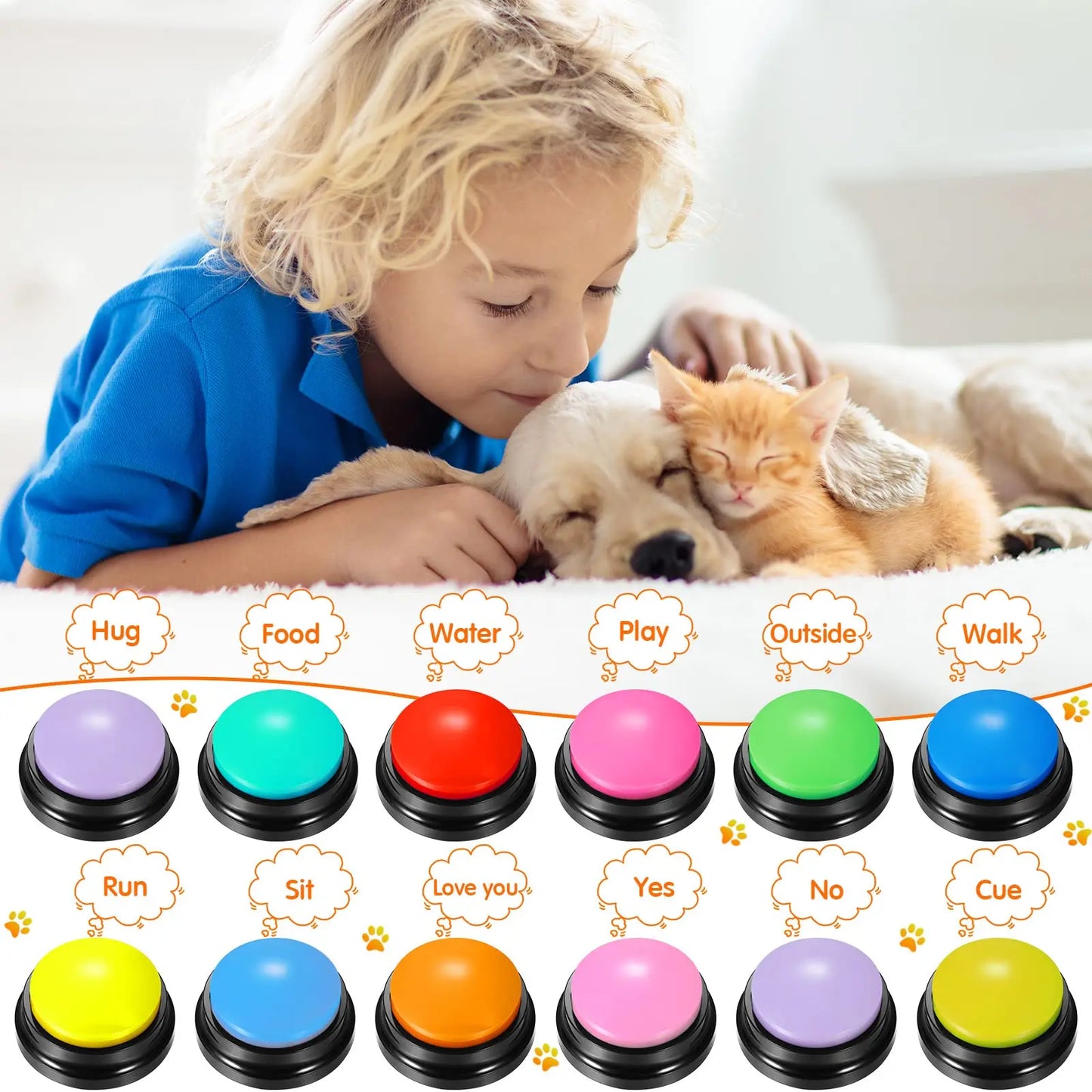 Pet Recordable Button Toy