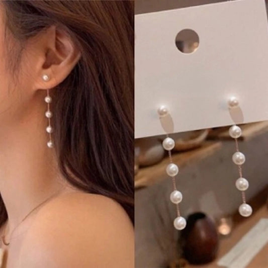 Pearl Long Earrings
