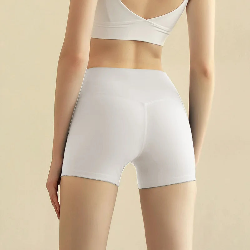 Women's Summer Naked Feeling Fitness Yoga Shorts