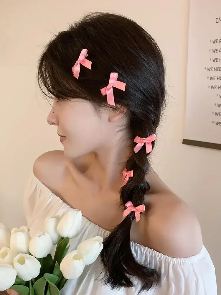 Sweet Ballet Ribbon Bow Hairpins 8/16PCS