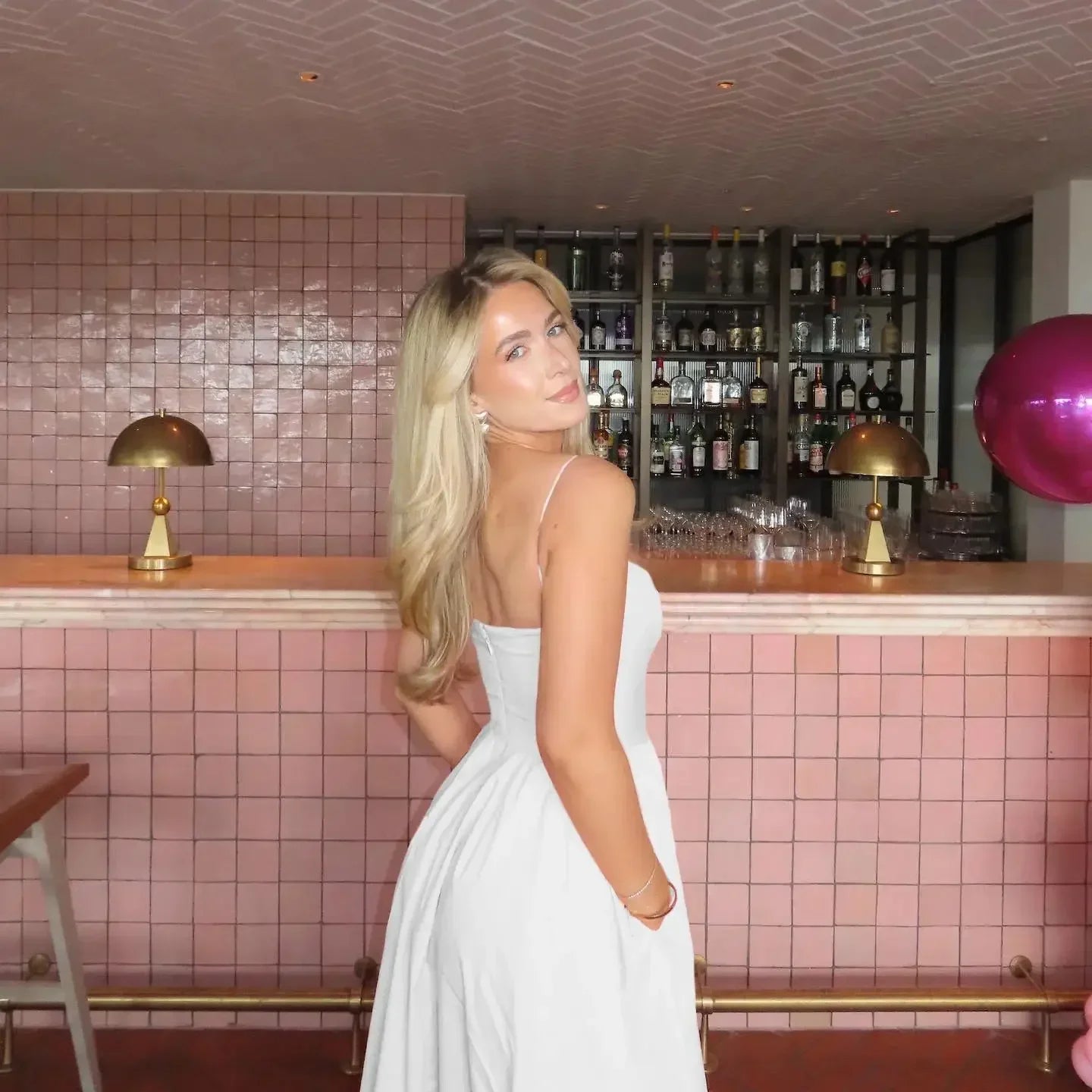 Vacation Spaghetti Strap Midi White Beach Dress/Party Dress