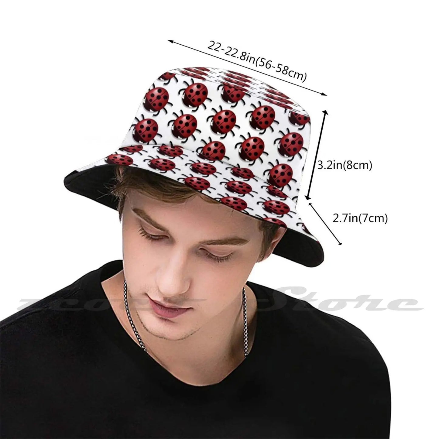 Angry Bucket Hat, Cute Facemask For Ladybug Fans
