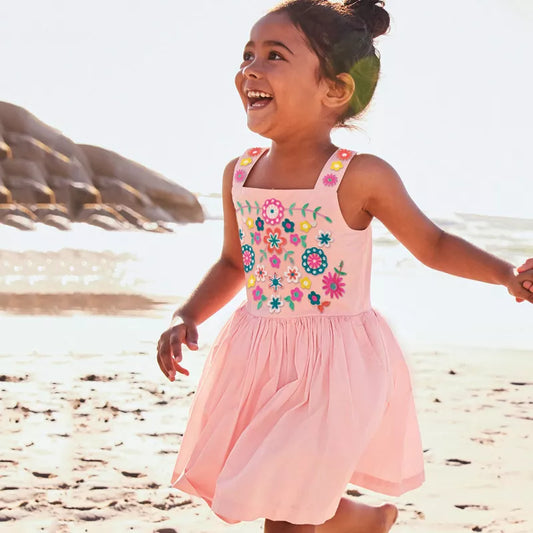 Little Maven Girls Casual Cotton:  Lovely Kids Summer Dress for Toddler Infant Children 2 to 7 years
