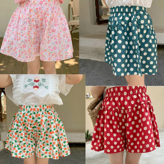 Summer Shorts Pant Kid Sweet Outfit Bottoms 2-8Yrs