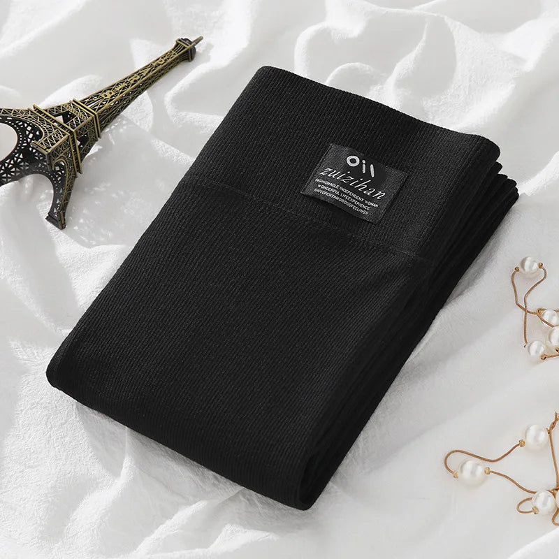 High Waist Winter Leggings Fleece Lined Velvet: Keep Warm Pants
