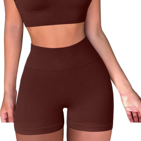 Womens Shorts Seamless Sports Shorts For Cycling Jogging Fitness